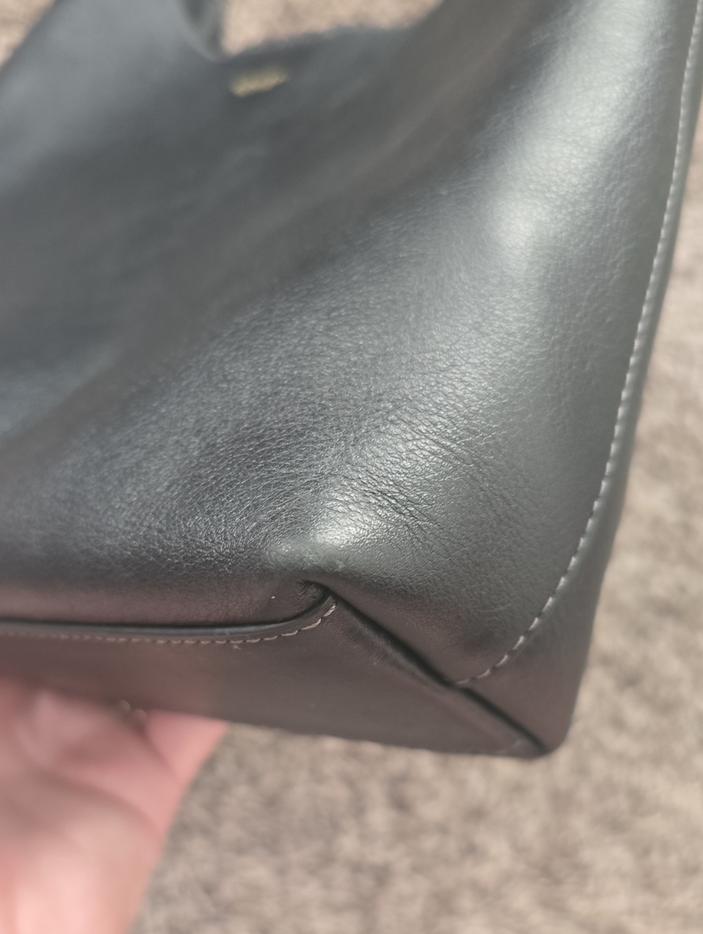 Coach Black Leather Brooklyn 28 Bag - Picture 9 of 16